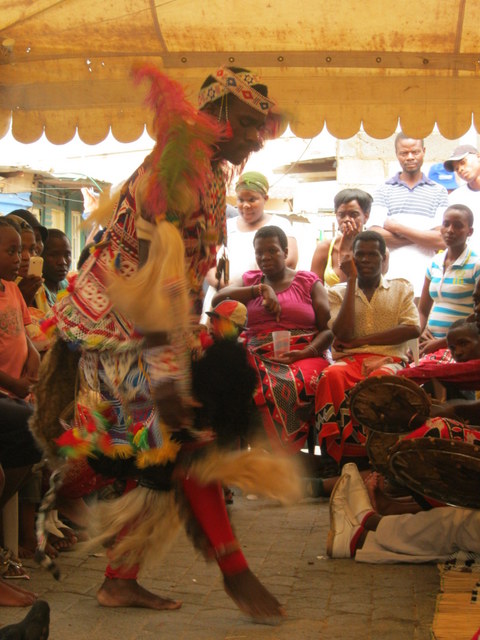 Sangoma Dancing in Celebration of his ancestors